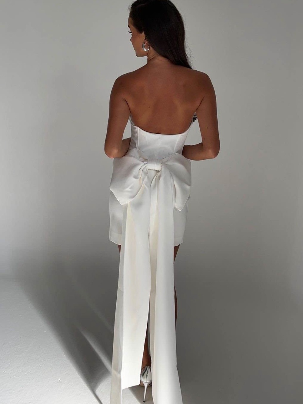 Meshki Meredith Bow-Back Mini Dress
